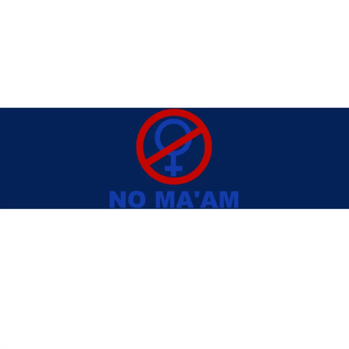 No Maam Married With Children No Maam Bumper Sticker