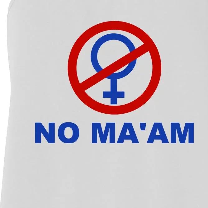 No Maam Married With Children No Maam Women's Racerback Tank