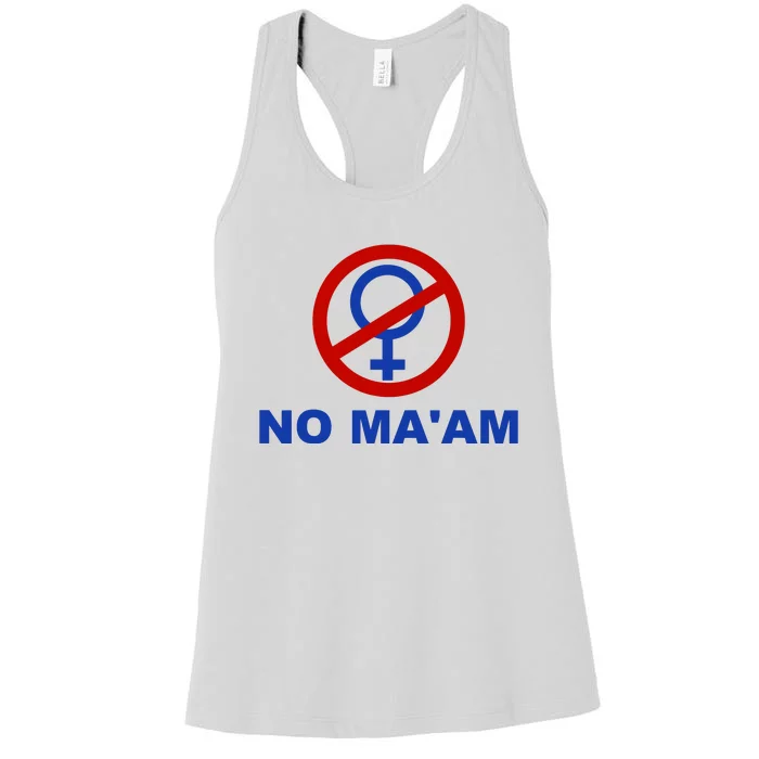 No Maam Married With Children No Maam Women's Racerback Tank