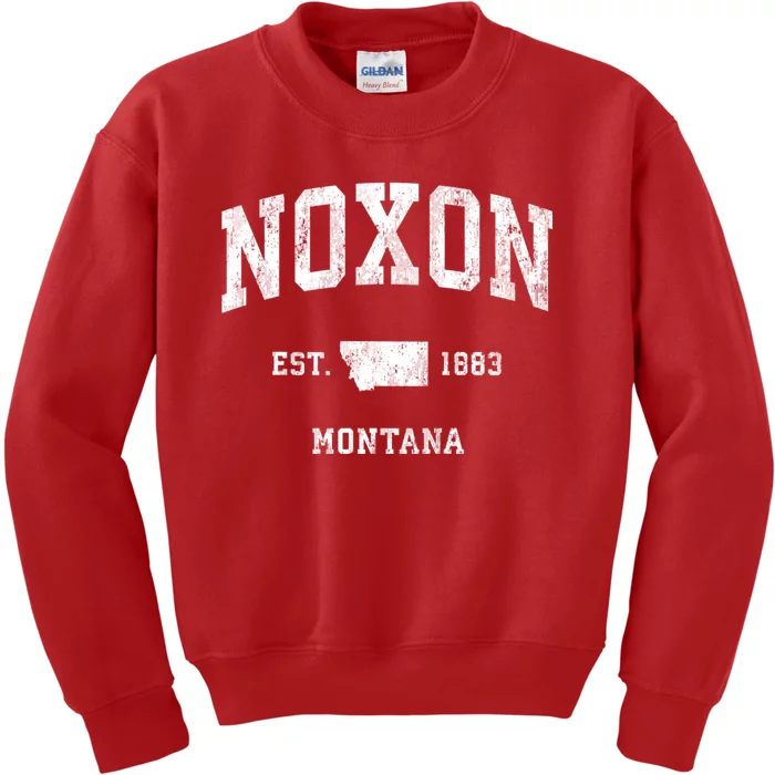 Noxon Montana Mt Vintage Athletic Kids Sweatshirt