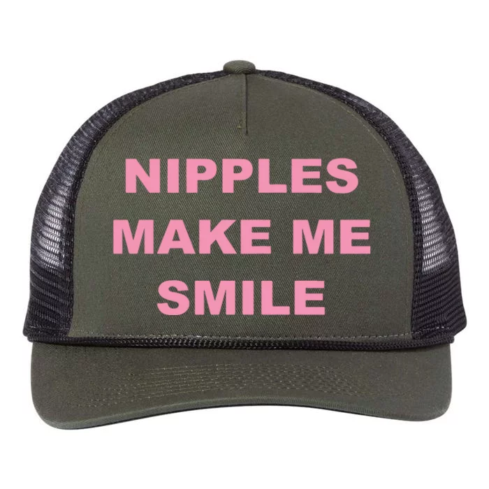 Nipples Make Me Smile Retro Rope Trucker Hat Cap