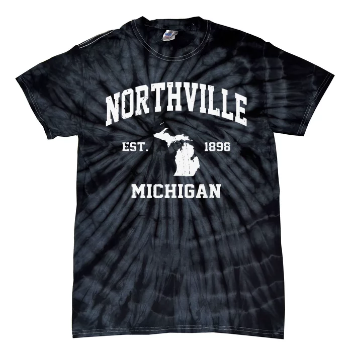 Northville Michigan MI Vintage State Athletic Style Tie-Dye T-Shirt