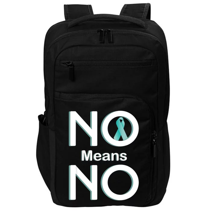 No Means No Sexual Assault Awareness Month Cute Gift Impact Tech Backpack