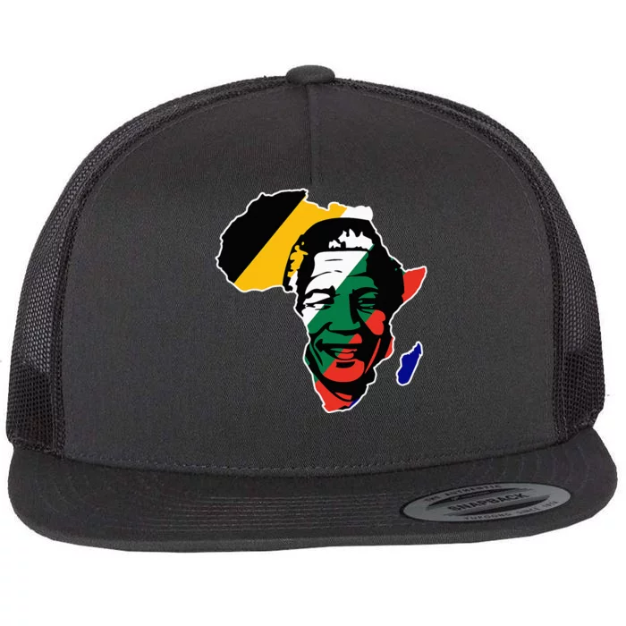 Neslon Mandela Flat Bill Trucker Hat