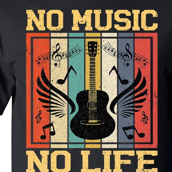 No Music No Life Musical Notes Musician Tall T-Shirt