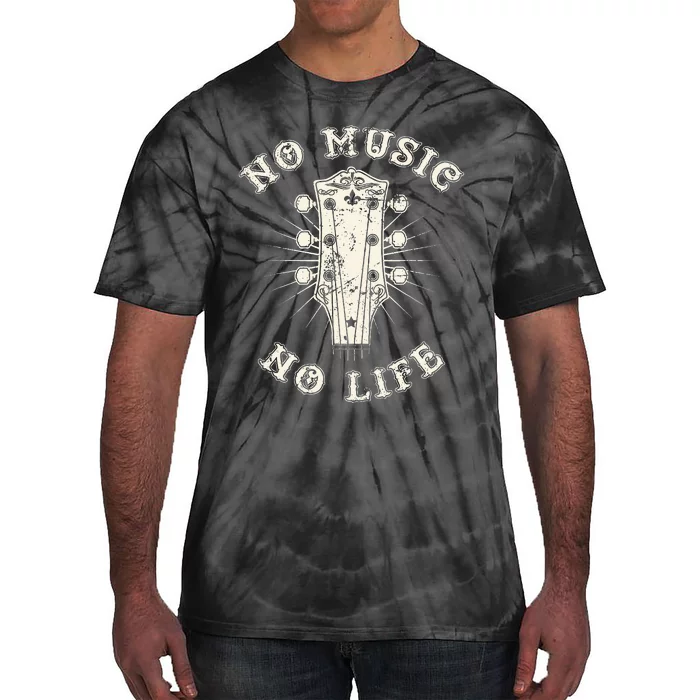 No Music No Life Music Lover Rhythm And Passion Retro Tie-Dye T-Shirt