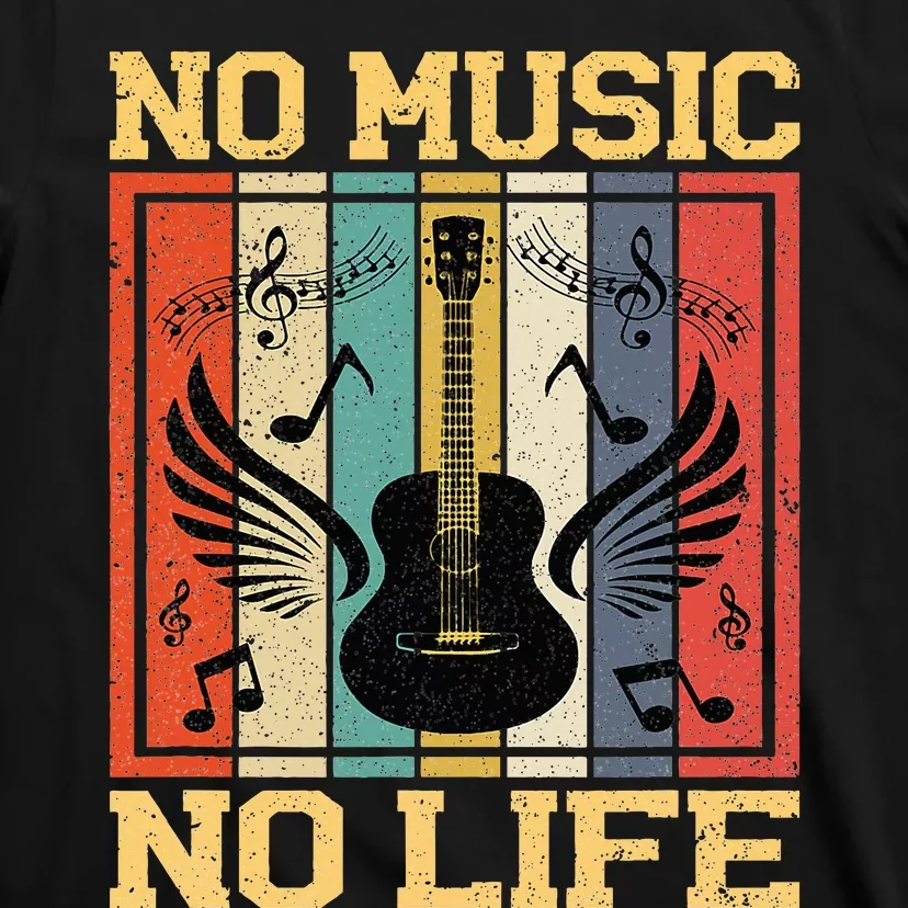 No Music No Life Musical Notes Musician T-Shirt