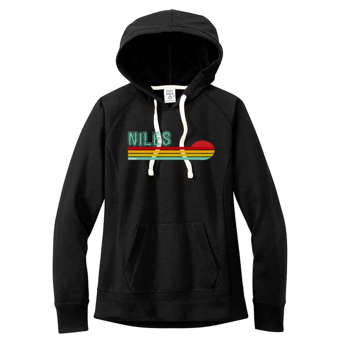 Niles Michigan Women's Fleece Hoodie