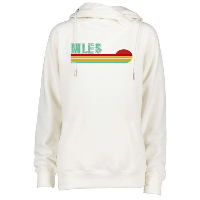 Niles Michigan Womens Funnel Neck Pullover Hood