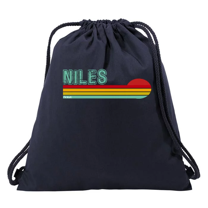 Niles Michigan Drawstring Bag