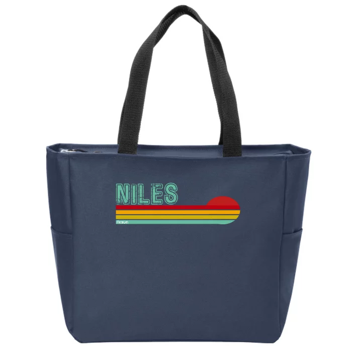 Niles Michigan Zip Tote Bag