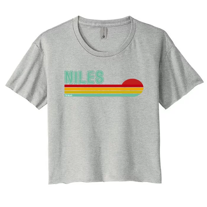 Niles Michigan Women's Crop Top Tee