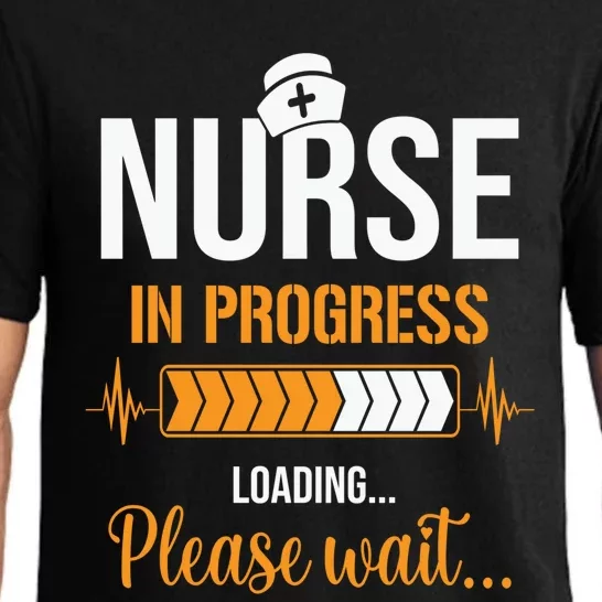 Nurse Merch Nurse In Progress Funny Nursing Gift Pajama Set