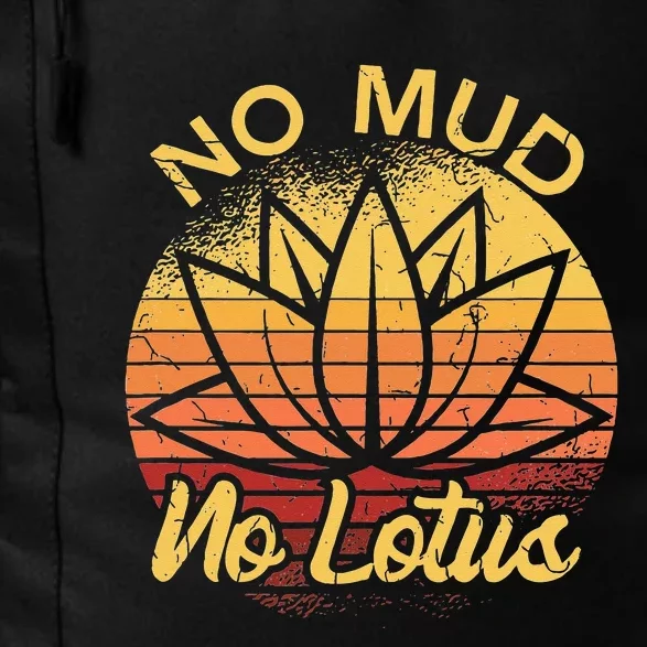 No Mud No Lotus Flower Yoga Meditation Spiritual Gift Daily Commute Backpack