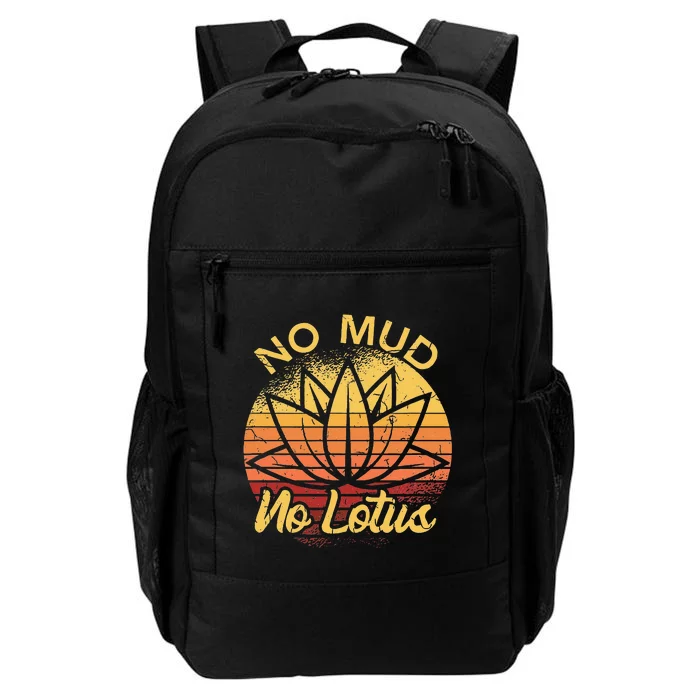 No Mud No Lotus Flower Yoga Meditation Spiritual Gift Daily Commute Backpack