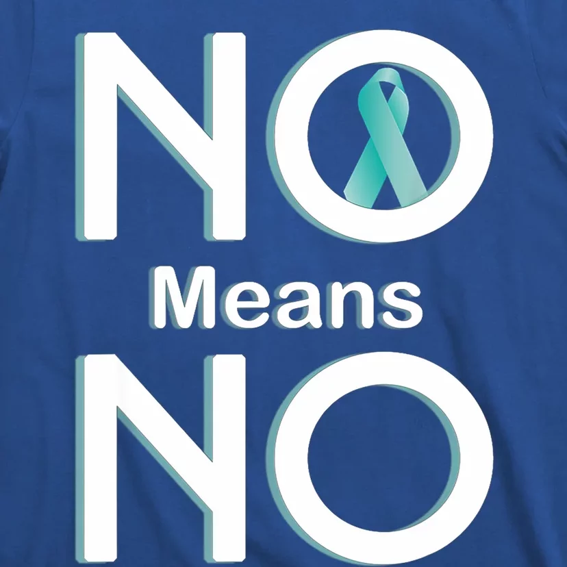 No Means No Sexual Assault Awareness Month Gift T-Shirt