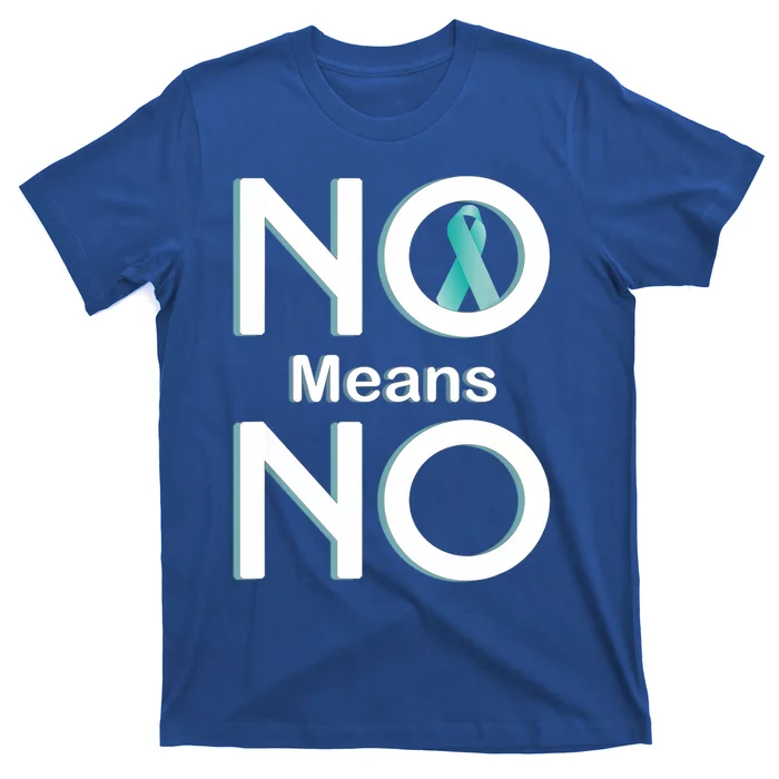 No Means No Sexual Assault Awareness Month Gift T-Shirt