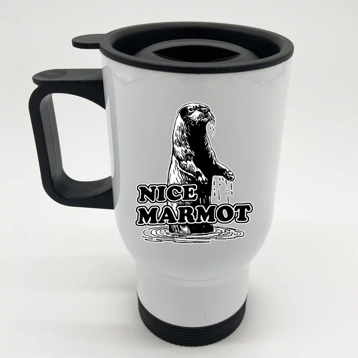 Nice Marmot Front & Back Stainless Steel Travel Mug