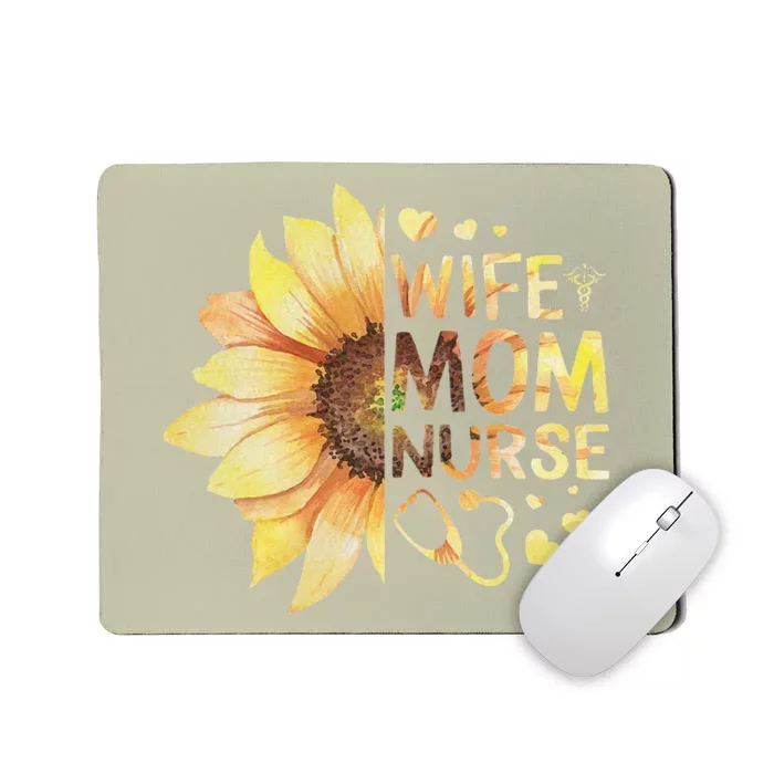 Nurse Mom Nurses Week Wife Nurse Her Mom Life Mother's Day Funny Mousepad