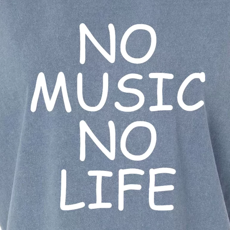 No Music No Life Garment-Dyed Women's Muscle Tee