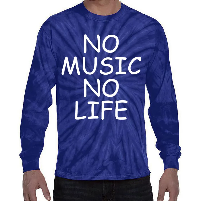 No Music No Life Tie-Dye Long Sleeve Shirt