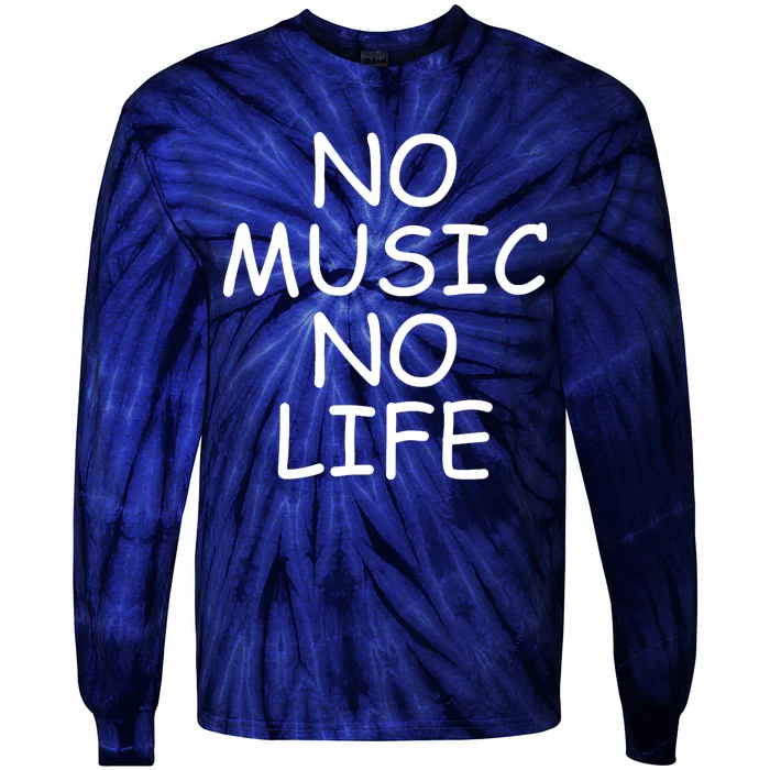 No Music No Life Tie-Dye Long Sleeve Shirt