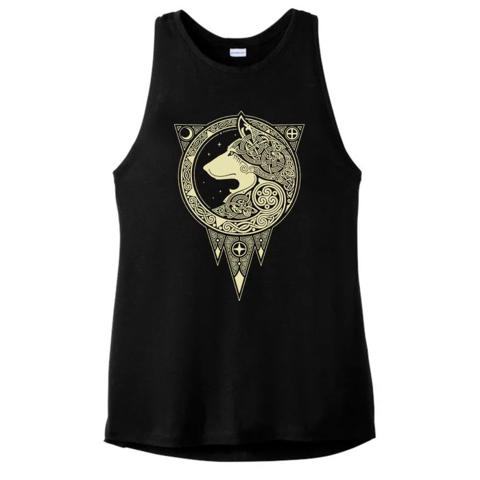 Norse Mythology Ladies Tri-Blend Wicking Tank