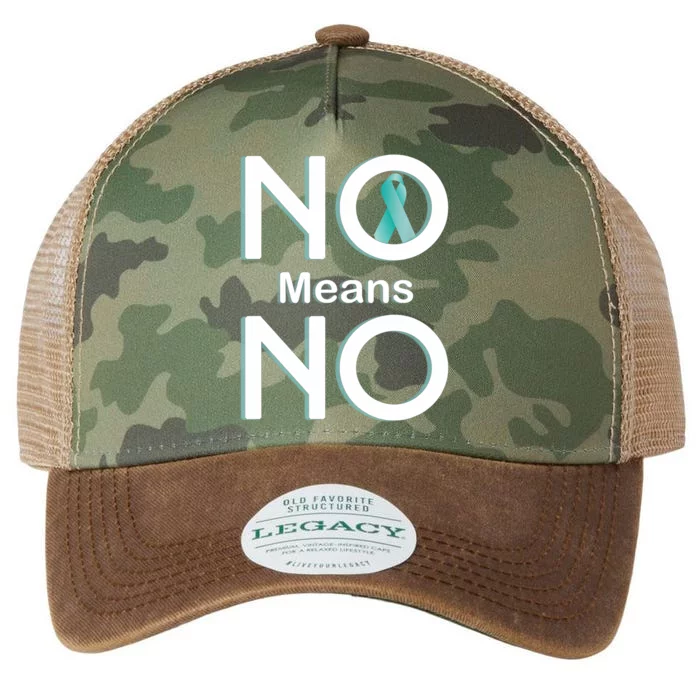 No Means No Sexual Assault Awareness Month Cute Gift Legacy Tie Dye Trucker Hat