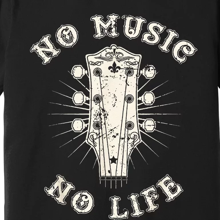 No Music No Life Music Lover Rhythm And Passion Retro Premium T-Shirt