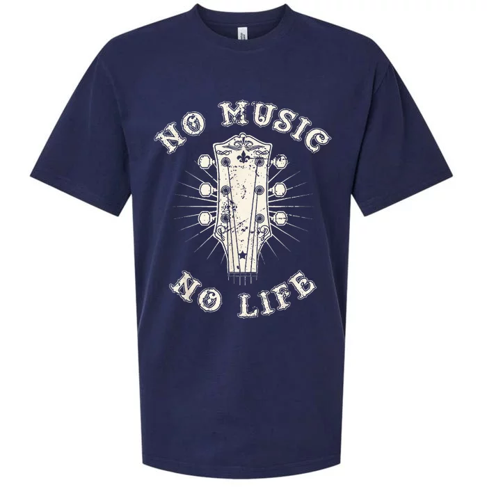 No Music No Life Music Lover Rhythm And Passion Retro Sueded Cloud Jersey T-Shirt