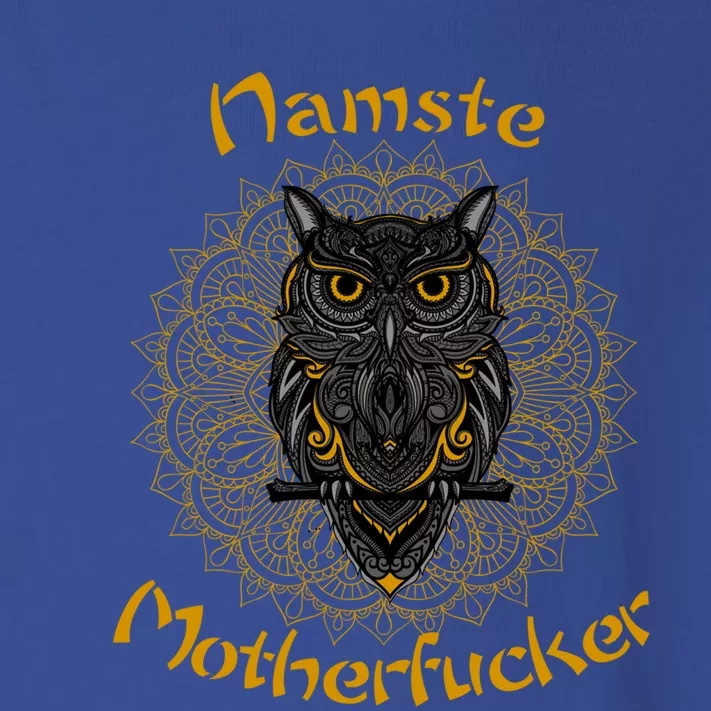 Namaste Motherfucker Owl Lotus Hand Fatima Yoga Gift Toddler Long Sleeve Shirt