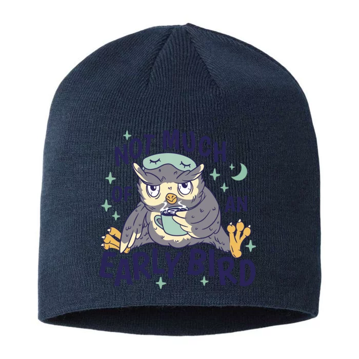 Not Much Of An Early Bird Owl 8 1/2in Sustainable Knit Beanie