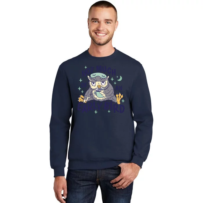 Not Much Of An Early Bird Owl Tall Sweatshirt