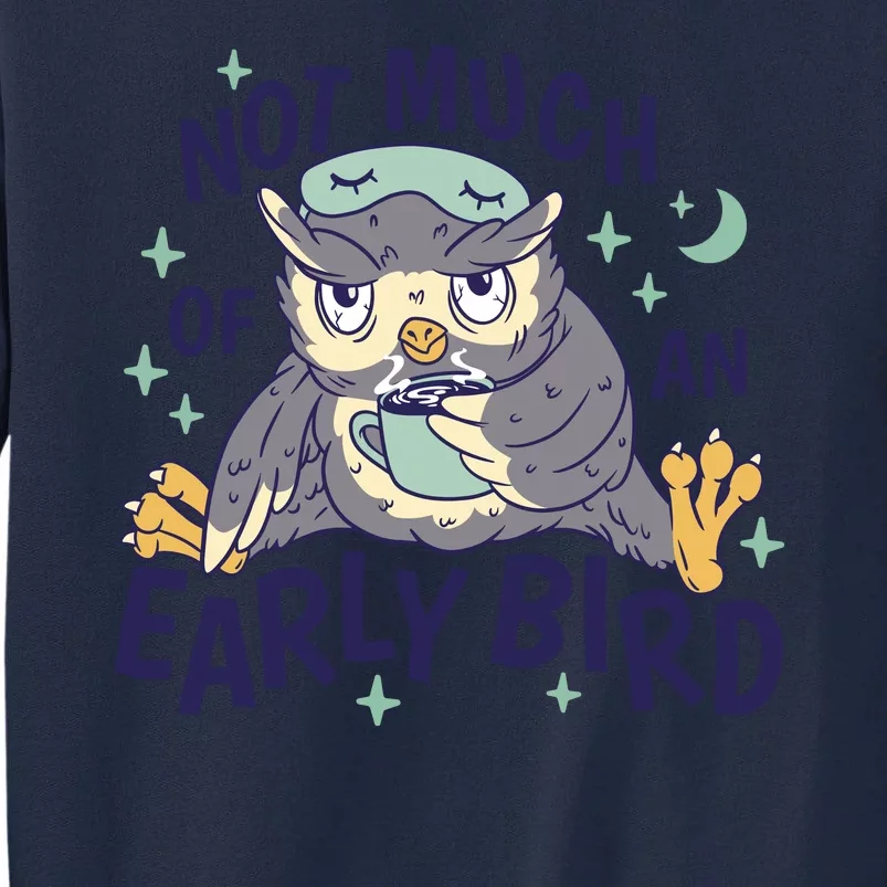 Not Much Of An Early Bird Owl Tall Sweatshirt