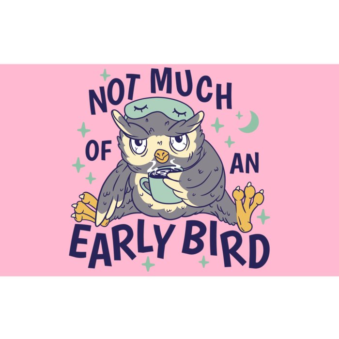 Not Much Of An Early Bird Owl Bumper Sticker