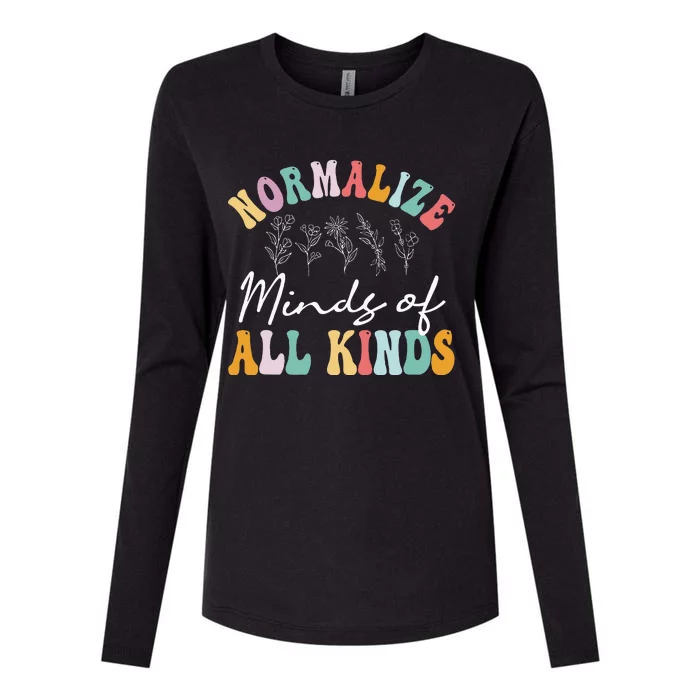 Normalize Minds Of All Kinds Autism Awereness Womens Cotton Relaxed Long Sleeve T-Shirt