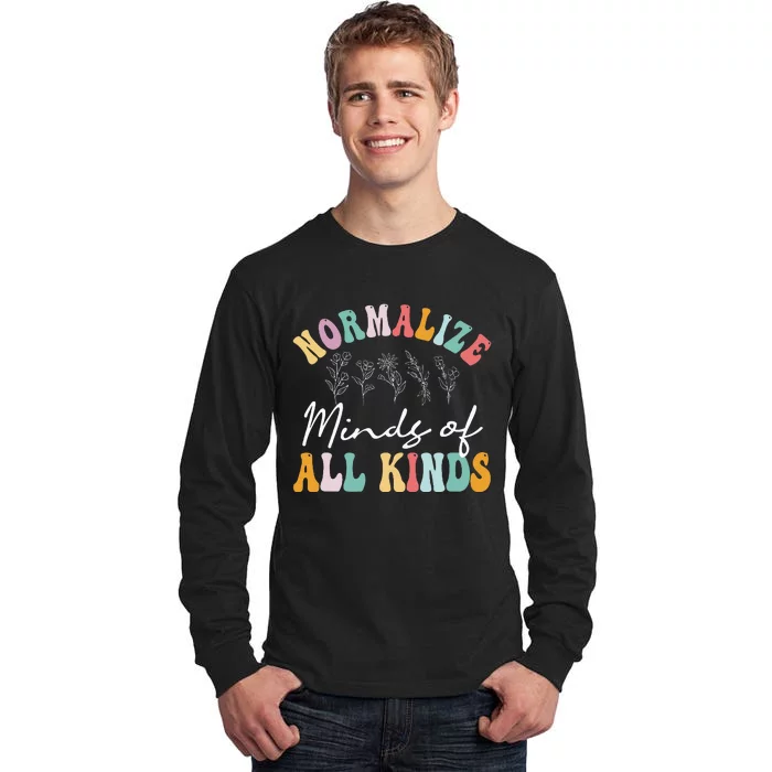 Normalize Minds Of All Kinds Autism Awereness Tall Long Sleeve T-Shirt