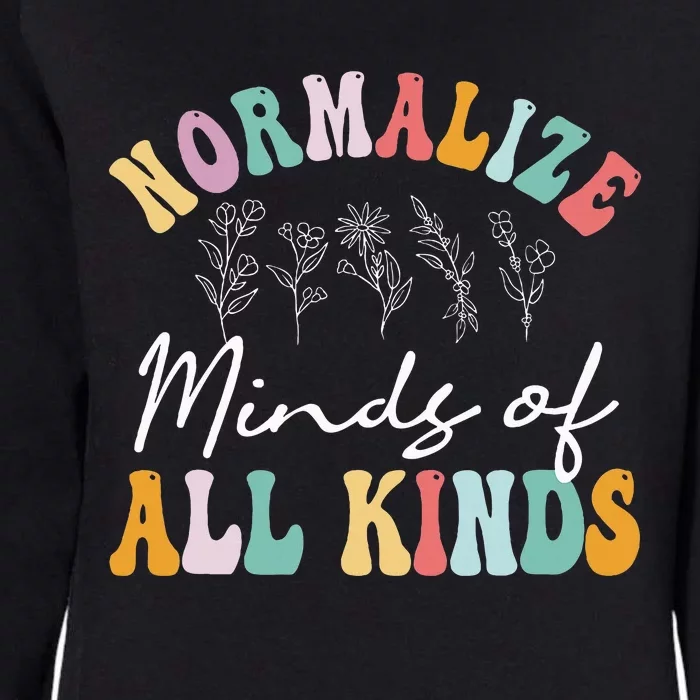 Normalize Minds Of All Kinds Autism Awereness Womens California Wash Sweatshirt