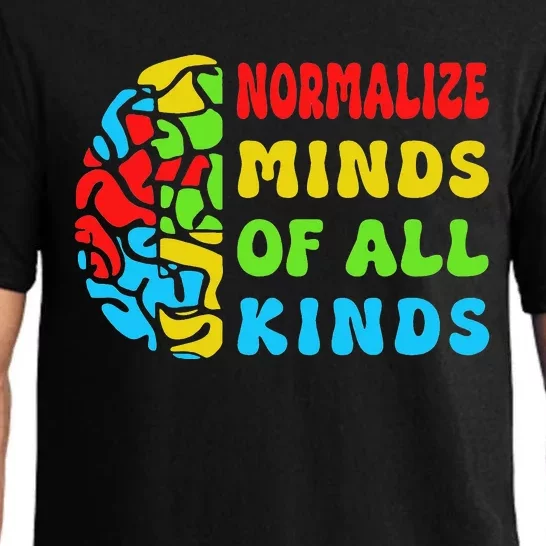 Normalize Minds of All Kinds Autism Awereness Neurodiversity Pajama Set