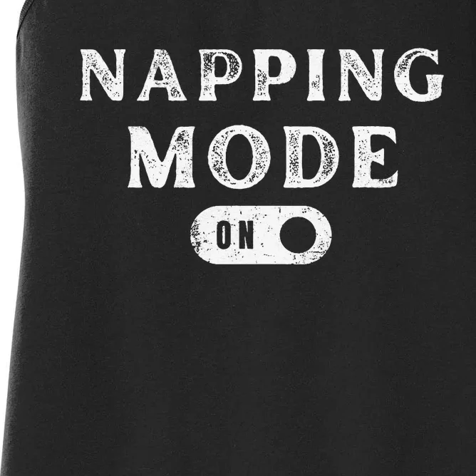 Napping Mode On Women's Racerback Tank