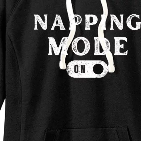 Napping Mode On Women's Fleece Hoodie