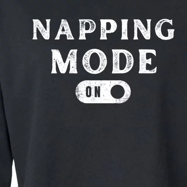 Napping Mode On Cropped Pullover Crew