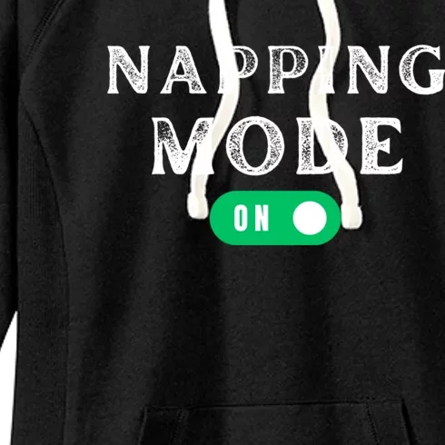 Napping Mode On Women's Fleece Hoodie