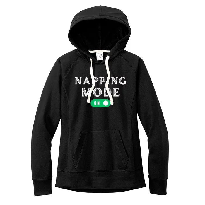 Napping Mode On Women's Fleece Hoodie