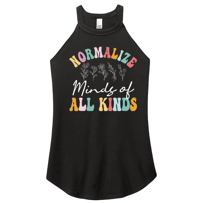 Normalize Minds of All Kinds Autism Awereness Women’s Perfect Tri Rocker Tank