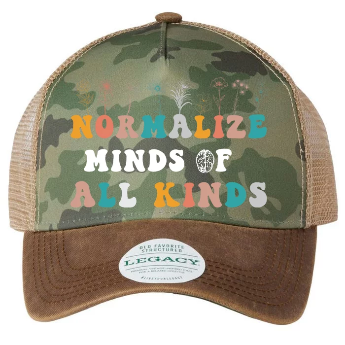 normalize minds of all kinds autism Awareness Legacy Tie Dye Trucker Hat