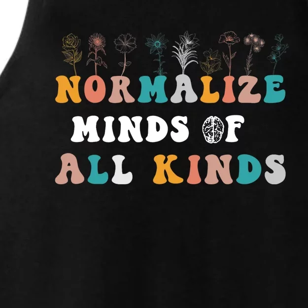 normalize minds of all kinds autism Awareness Ladies Tri-Blend Wicking Tank