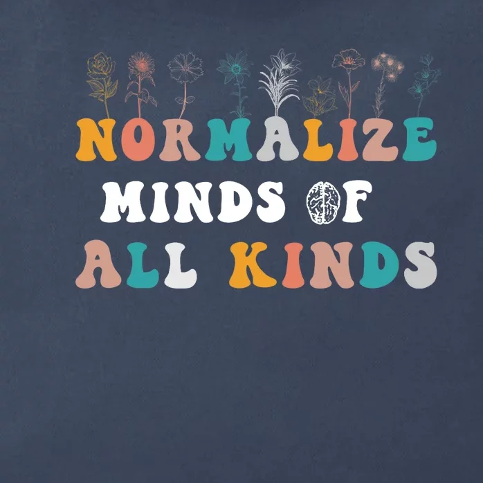 normalize minds of all kinds autism Awareness Zip Tote Bag