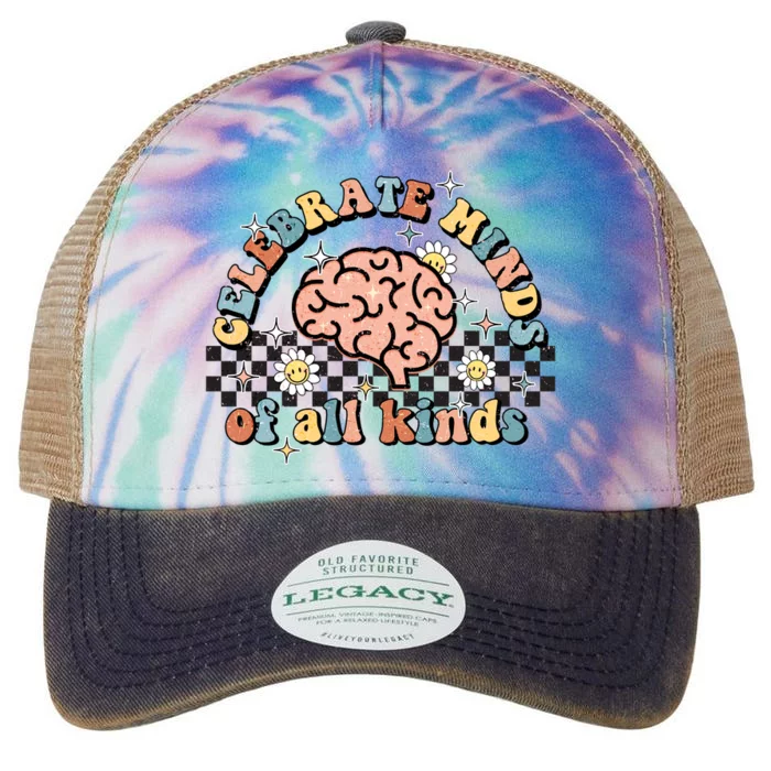 Normalize Minds Of All Kinds Autism Awereness Legacy Tie Dye Trucker Hat