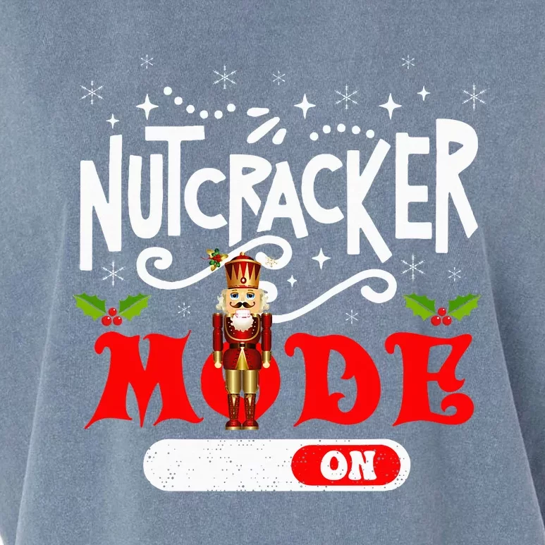 Nutcracker Mode On Dance Ballet Love Christmas Pajamas Gifts Garment-Dyed Women's Muscle Tee